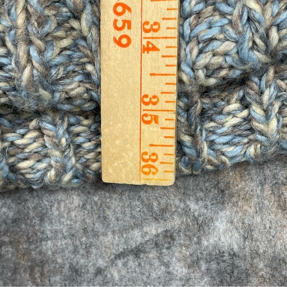 Free People Wool Blend Knitted Chunky Boxy Cozy Long Cardigan Sweater - M - Picture 12 of 16